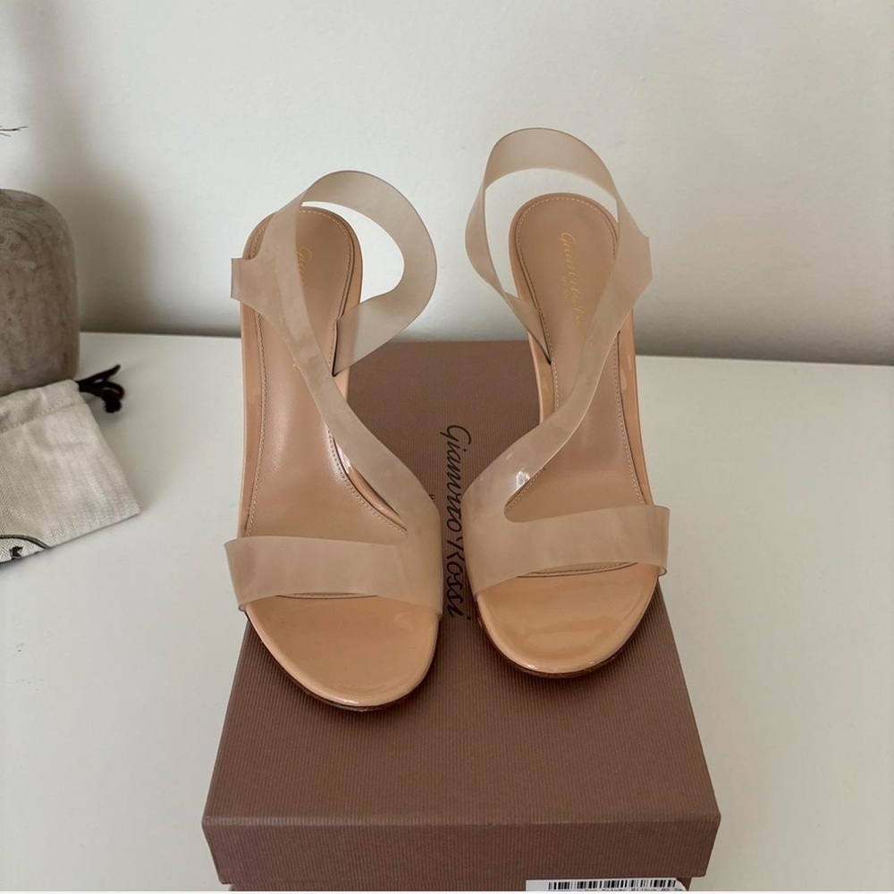 Gianvito Rossi Nude Strappy Heels